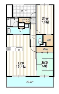 ひろしまガーデンガーデンサウスタワー【21階】の間取り
