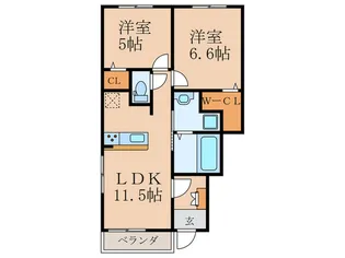 仮)ギャラン大野井 I【1階】の間取り