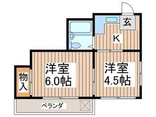 みのりハイツ【3階】の間取り