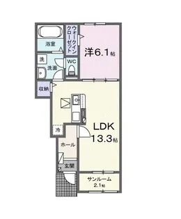 フェリーチェ【1階】の間取り