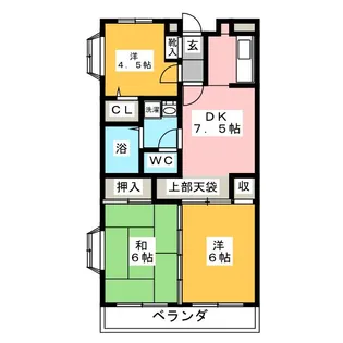 イベットサノ【4階】の間取り