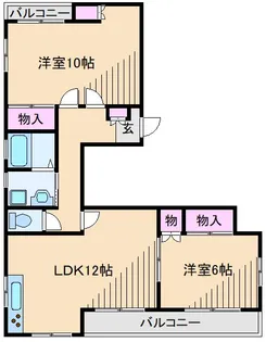 FKビル武蔵中原【2階】の間取り