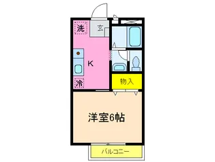 ハイツアサダ【1階】の間取り