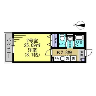 AJ新小岩NorthII【2階】の間取り