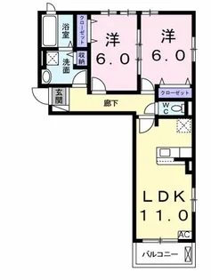 シエル・エトワールII【2階】の間取り