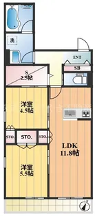 グランベルデ【3階】の間取り