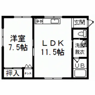 Belle Maison西大野【2階】の間取り