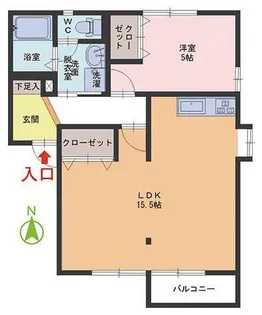 フォーレスト和田【1階】の間取り
