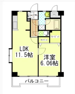 リベラいわき【7階】の間取り