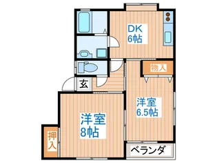 コ-ポラス都C棟の間取り