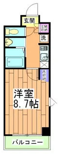テッケルテスラ【5階】の間取り