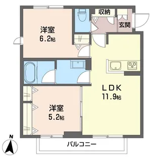 ひいらぎ【2階】の間取り