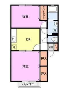 プラセール B【2階】の間取り