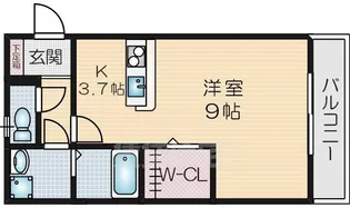 ウェルフラット【3階】の間取り