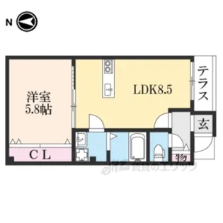 SJS浜大津【1階】の間取り