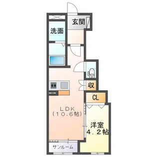 BELLE POIRE【1階】の間取り