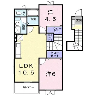 レジデンス田口【2階】の間取り
