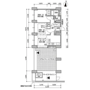 東雲キャナルコートCODAN14号棟【11階】の間取り