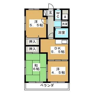 メゾン宿地【2階】の間取り