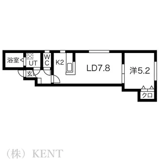 シンセリティ八軒【3階】の間取り
