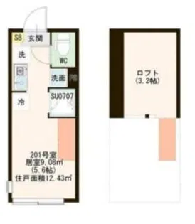 ハーモニーテラス西亀有III【2階】の間取り