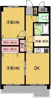 フェリース福生【3階】の間取り