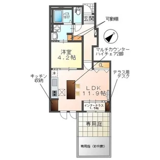 Famille Haneka【1階】の間取り
