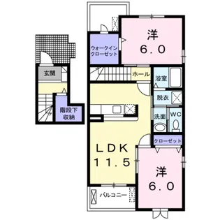 グレイス・ブライト【2階】の間取り