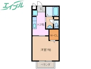 ルネ城東【1階】の間取り