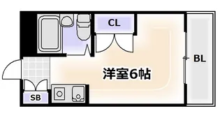 大国町池田マンション【11階】の間取り