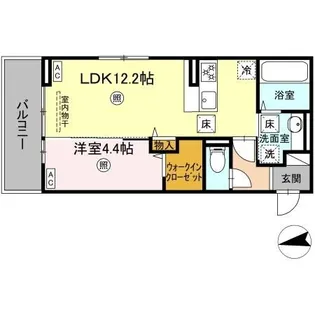 トリシアMKI【1階】の間取り