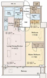三田ガーデンヒルズ ウエストヒル【7階】の間取り
