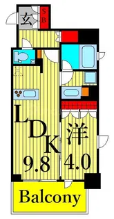 グランカーサ上野池之端【3階】の間取り