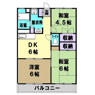サンハイツ【3階】の間取り