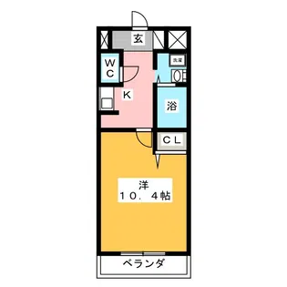 サンシャイン西葭原【2階】の間取り