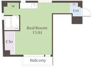 東都マンション赤坂【5階】の間取り