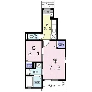 エレノア【1階】の間取り