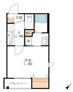 Piacevole【2階】の間取り