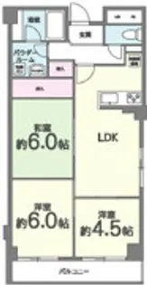 パークサイドマンション【3階】の間取り