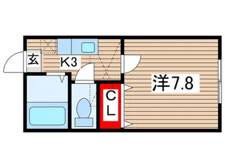 ホワイトキャッスル蒲町ビレジB棟【1階】の間取り