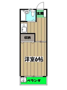 プリデ堀江【2階】の間取り