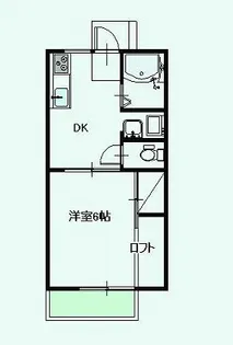 ハイツ宝積寺【1階】の間取り