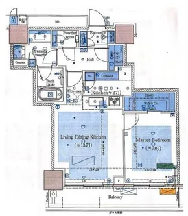 MID TOWER GRAND【27階】の間取り