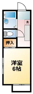 千葉県東金市西福俵【アパート】の間取り