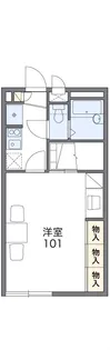 レオパレス慶【2階】の間取り