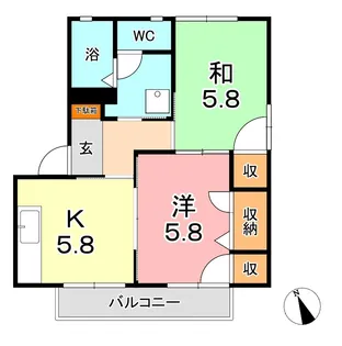 ボーネン A【1階】の間取り