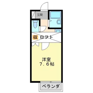 パルコワン【2階】の間取り