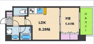 Choei65 プレジオ中津【2階】の間取り
