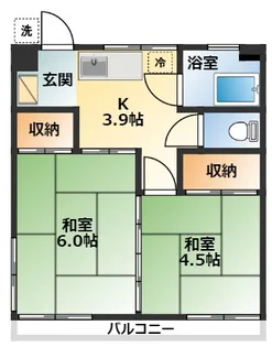 大町アパート【2階】の間取り