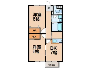 天神パレス B【1階】の間取り